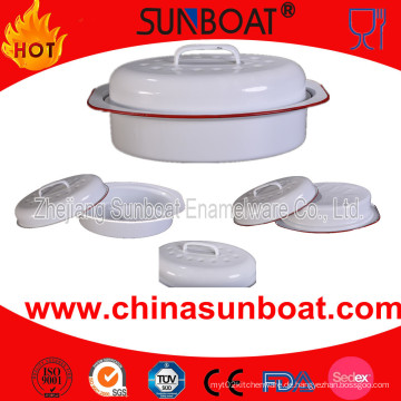 Sunboat Chicken Dish Backofen Backblech Emaille Röster